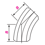 对焊45° 3D 弯头