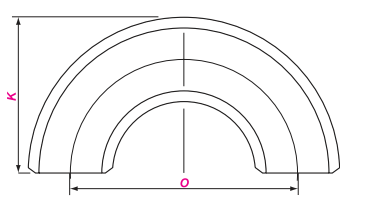 bw 180deg lr/sr elbow 对焊180° 长半径短半径弯头