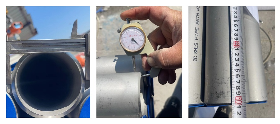 inspection stainless steel pipe