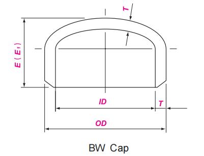ASME B16.9 CAP DRAWING 