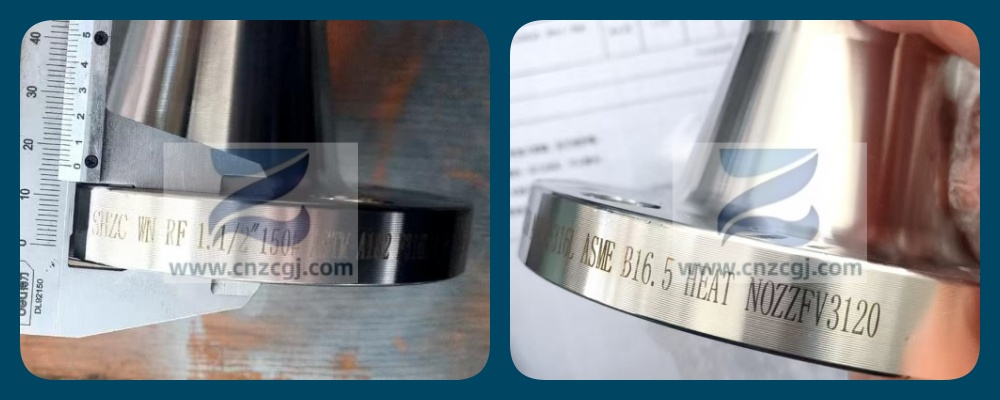 ASME B16.5 ASTM A182 WN 法兰标识 ASME B16.5 ASTM A182 WN 法兰标识