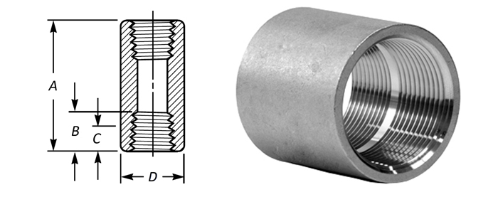 forged-threaded-full-coupling-dimensions-diagram