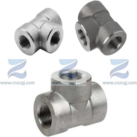 ASME B16.11 THREADED TEE ASTM A182 F316 NPT BSPP BSPT