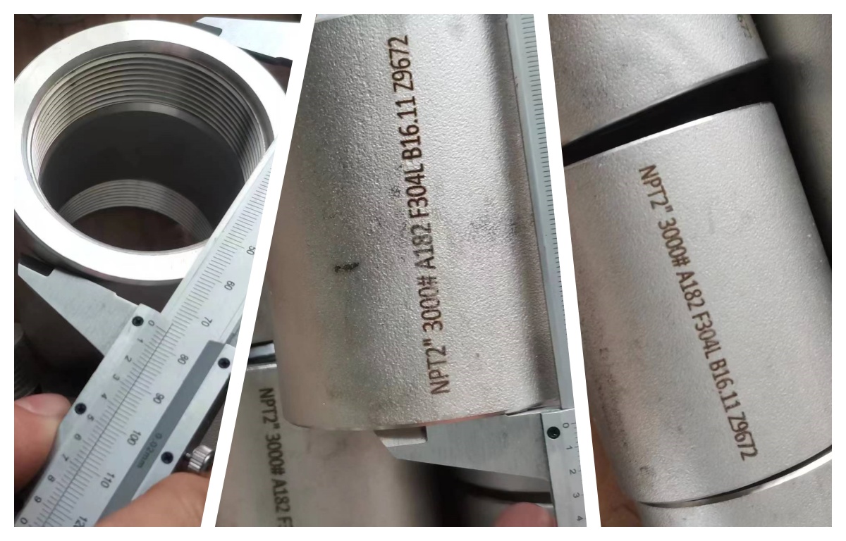 stainless steel threaded coupling inspection