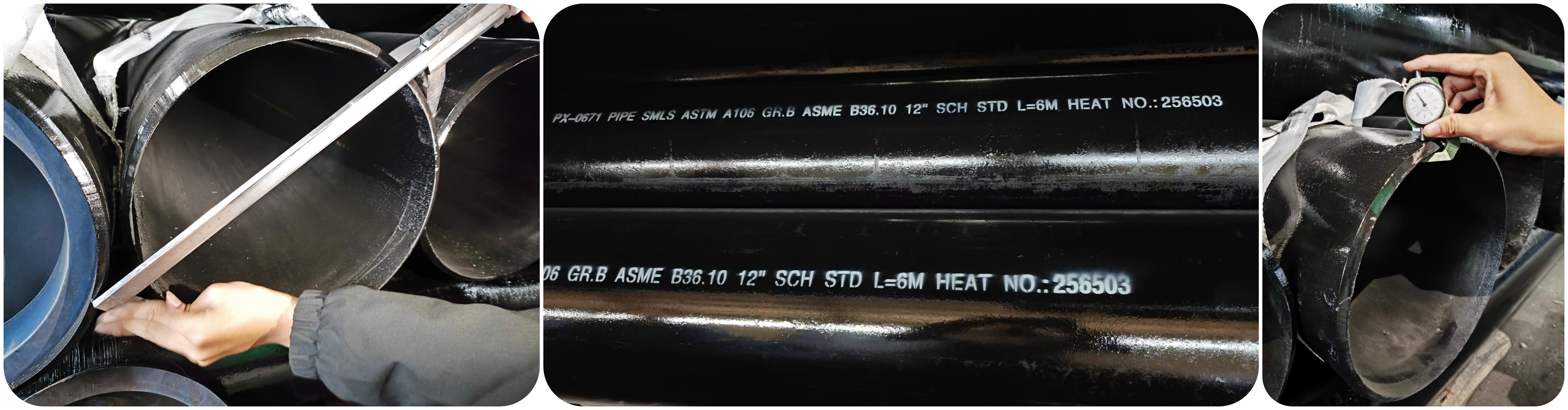 SIZE INSPECTION 12IN STD STEEL PIPE