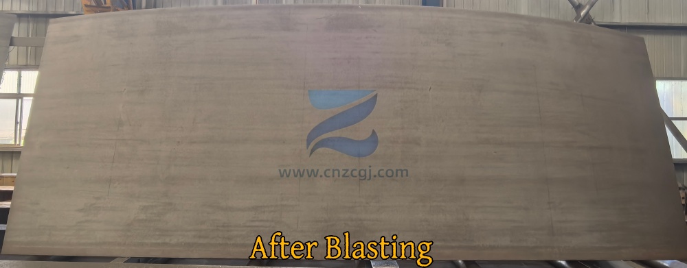 After Blasting Rolle Shell Plate-shzc