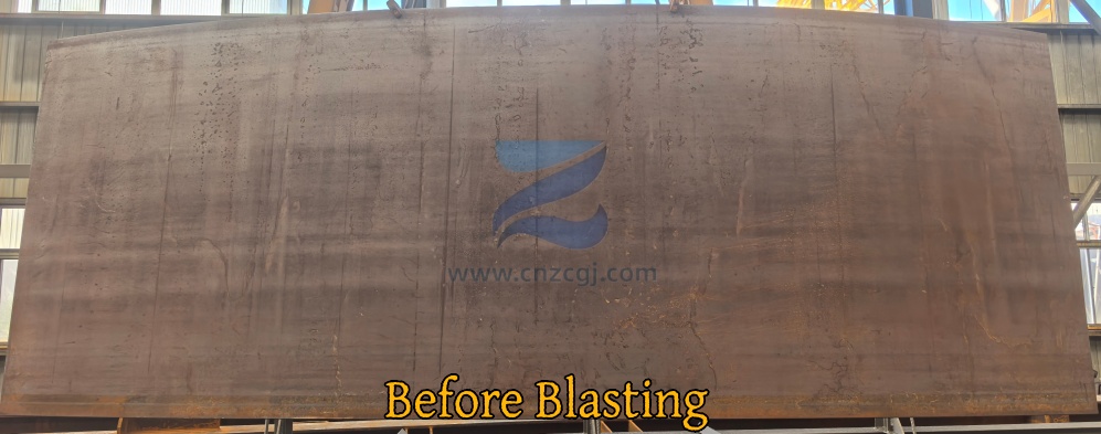 Before Blasting Rolle Shell Plate-shzc